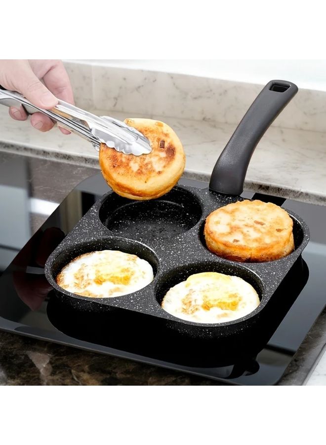 Non Stick 4 In 1 Cast Iron Egg Cooker Frying Pan For Pancakes Electric Stove Safe - Image 1